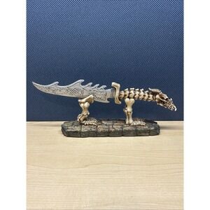 Skeleton Handle Blade Knife (Resin Or Plastic) With Skeleton Stand 2001 W.U.I.
